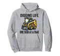 Skid Steer Loader Operator Dad Skid Hoodie - Novelty Apparel for Adults - T-Shirt, Sweatshirt, Hoodie