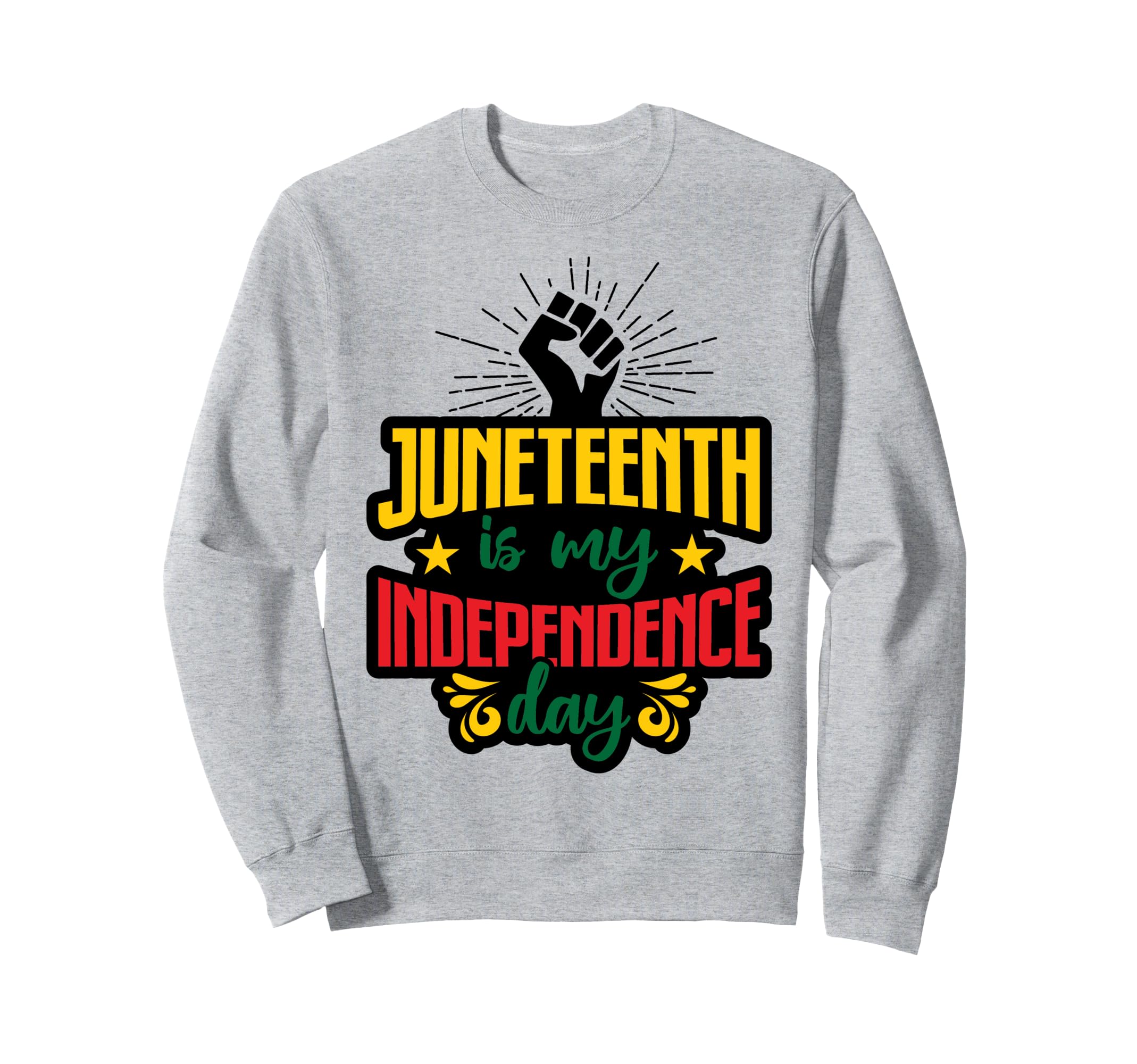 Juneteenth Melanin Black Dad Brown Sweatshirt - Unique Graphic Men Women - T-Shirt, Sweatshirt, Hoodie