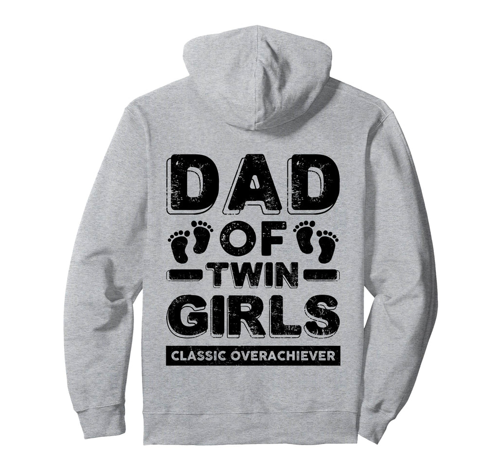 Dad Twin Overachiever Funny Twin Dad Hoodie - Minimalist Print Men Women - T-Shirt, Sweatshirt, Hoodie