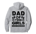 Dad Twin Overachiever Funny Twin Dad Hoodie - Minimalist Print Men Women - T-Shirt, Sweatshirt, Hoodie