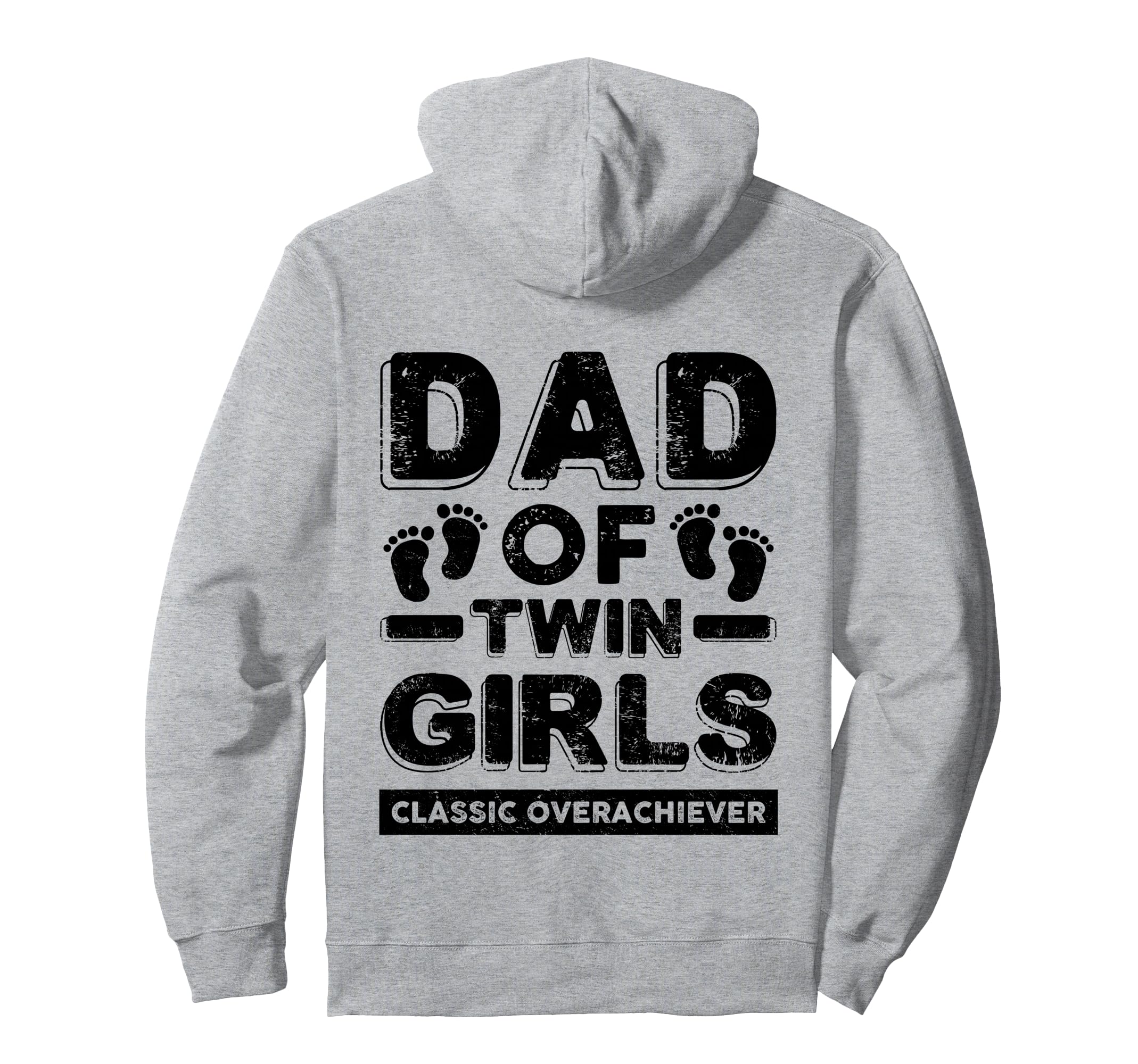 Dad Twin Overachiever Funny Twin Dad Hoodie - Minimalist Print Men Women - T-Shirt, Sweatshirt, Hoodie