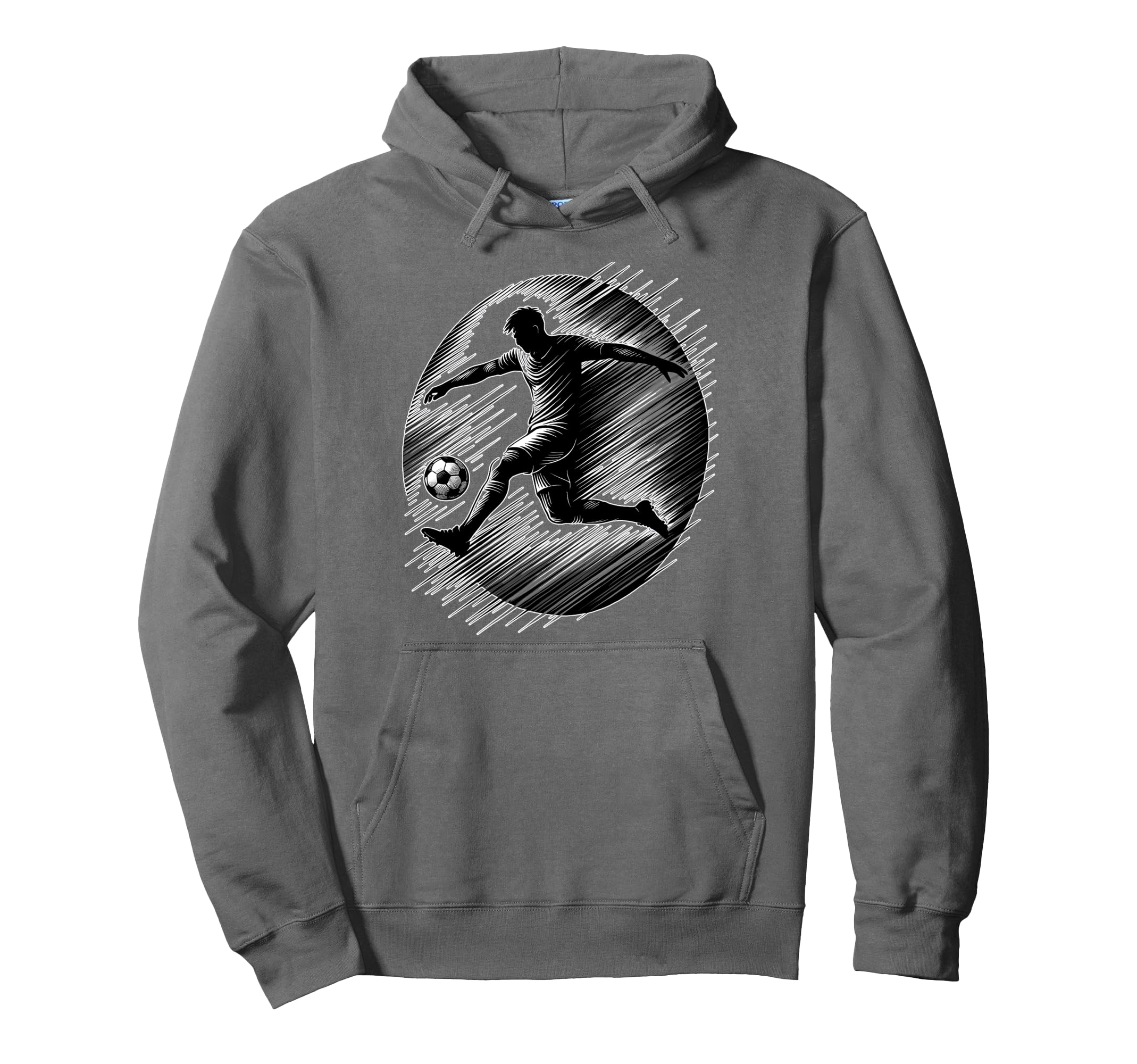 Soccer Motion Teen And Male Athletes Hoodie - Graphic Print Men Women - T-Shirt, Sweatshirt, Hoodie