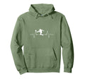 Soccer Heartbeat Soccer Player Gift Hoodie - Trendy Graphic Unisex - T-Shirt, Sweatshirt, Hoodie