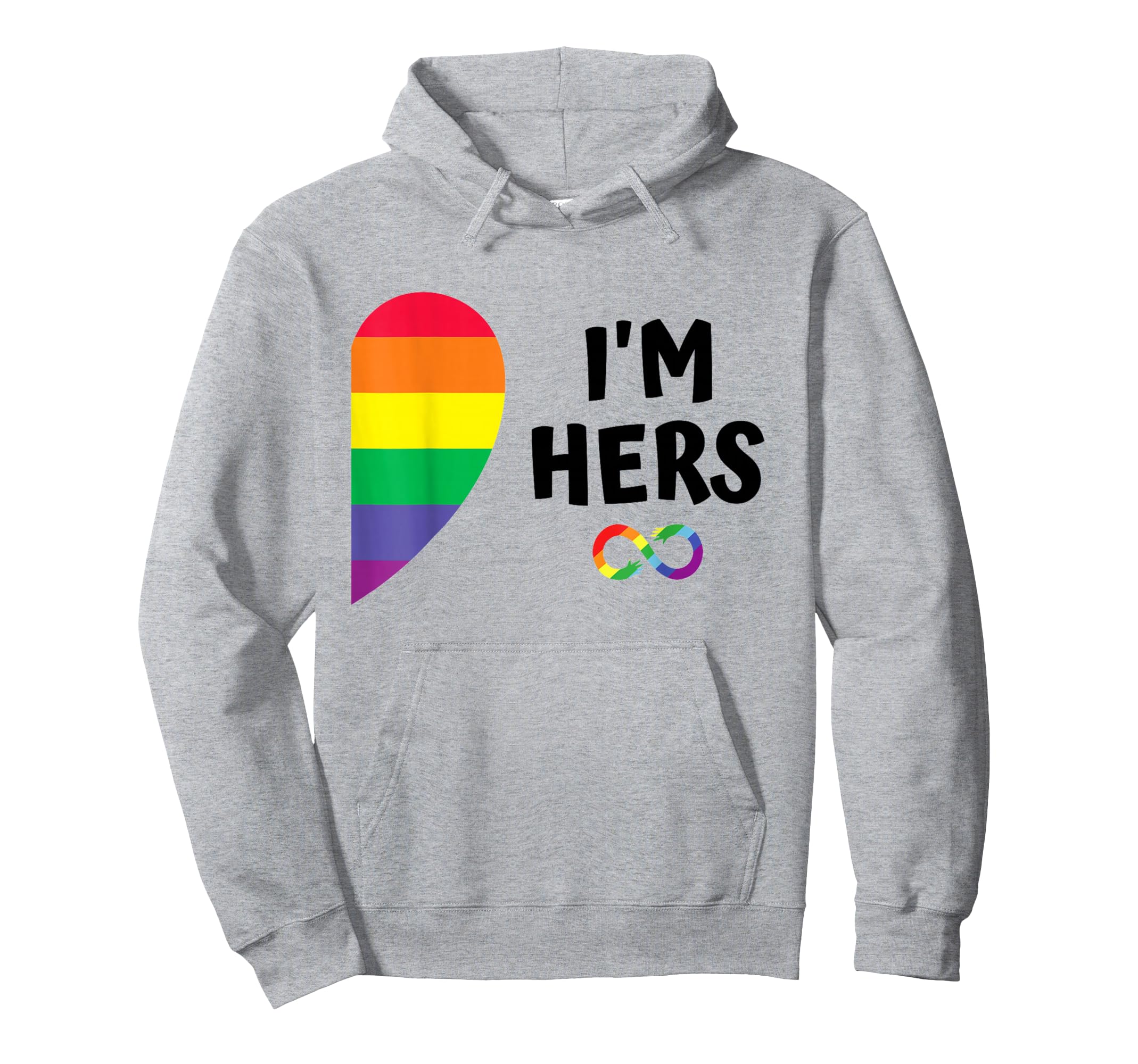 Im Hers Shes Mine Matching Pride Lesbian Hoodie - Streetwear Style Unisex - T-Shirt, Sweatshirt, Hoodie