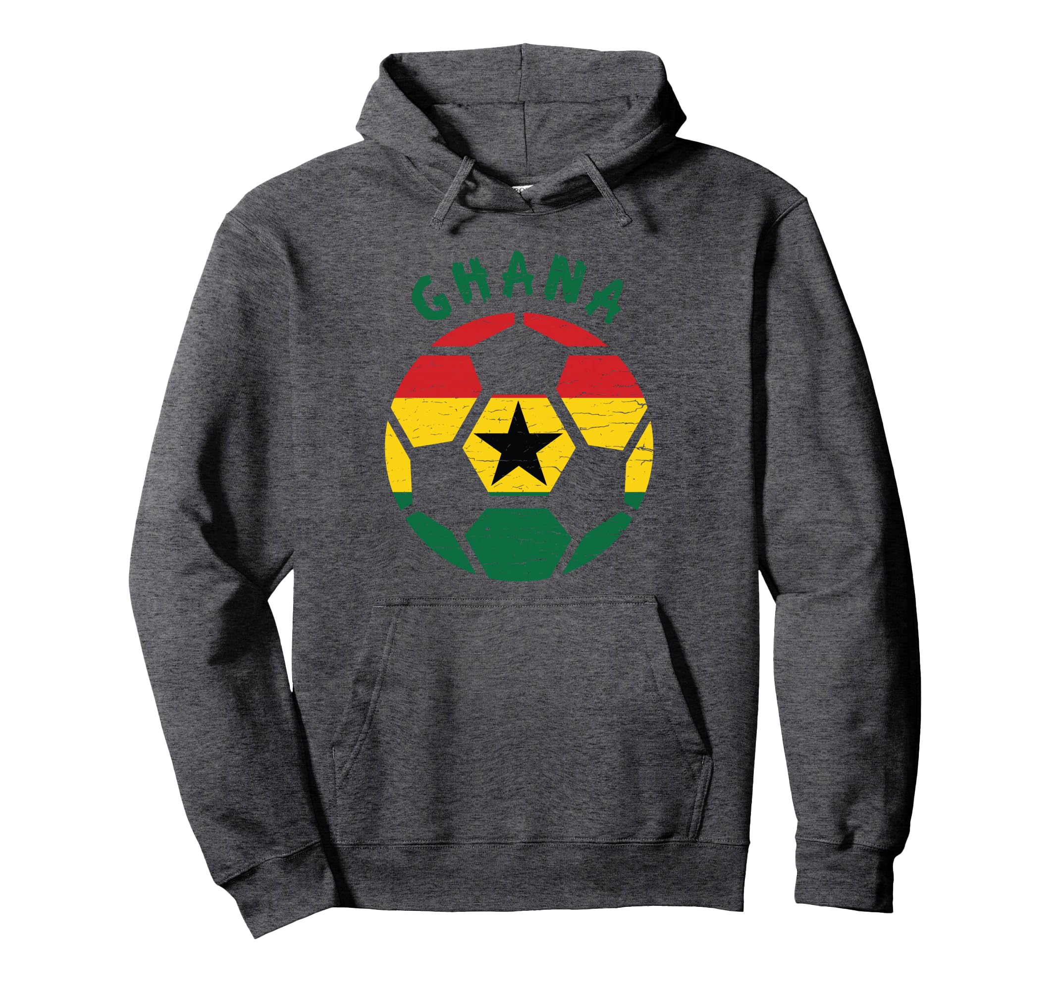 Ghana Flag Soccer Ball Flag Jersey Hoodie - Custom Art Print for Adults - T-Shirt, Sweatshirt, Hoodie