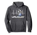 Uruguay Soccer Uruguay Futbol Hoodie - Minimalist Print for Adults - T-Shirt, Sweatshirt, Hoodie