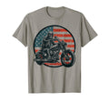 Us Flag Motorcycle Skeleton Biker T-Shirt - Casual Everyday Wear Men Women - T-Shirt, Sweatshirt, Hoodie