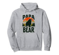 Papa Bear Proud Dad Husband Uncle Hoodie - Fun Novelty Design Unisex - T-Shirt, Sweatshirt, Hoodie
