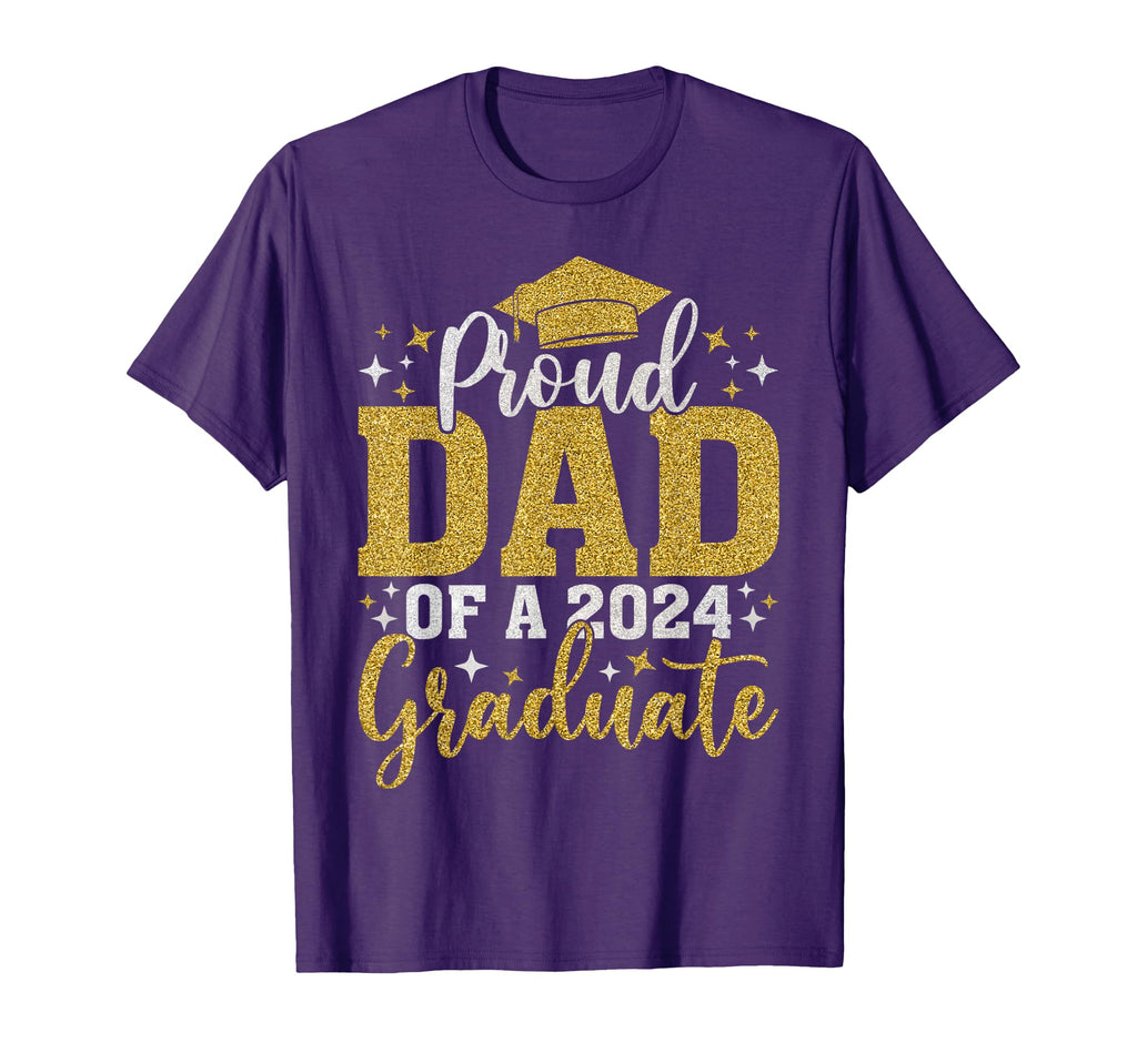 Dad Senior 2024 Proud Dad Class 2024 T-Shirt - Novelty Apparel Men Women - T-Shirt, Sweatshirt, Hoodie