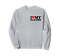 I Love My Dad Bod Heart Pocket Sweatshirt - Novelty Apparel for Adults - T-Shirt, Sweatshirt, Hoodie