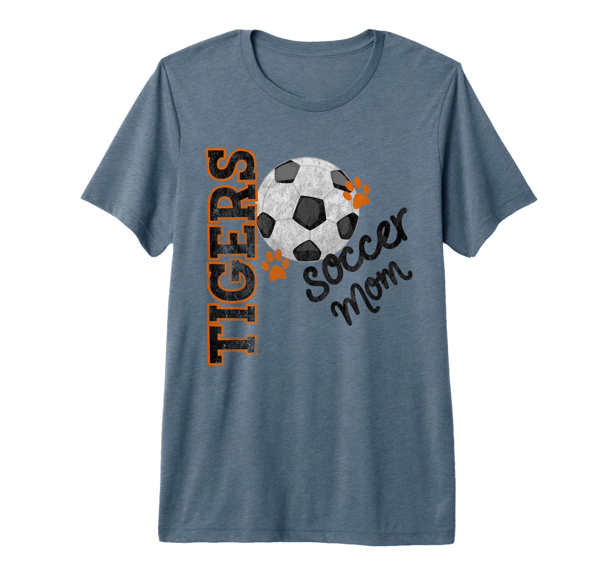 Tigers Soccer Mom Ball Football Mascot T-Shirt - Trendy Graphic for Adults - T-Shirt, Sweatshirt, Hoodie