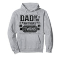 Dad Birthday Twins Twin Celebrate Father Hoodie - Unique Graphic Men Women - T-Shirt, Sweatshirt, Hoodie