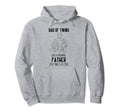 Dad Twins Father Twice As Fathers Day Hoodie - Graphic Print Men Women - T-Shirt, Sweatshirt, Hoodie