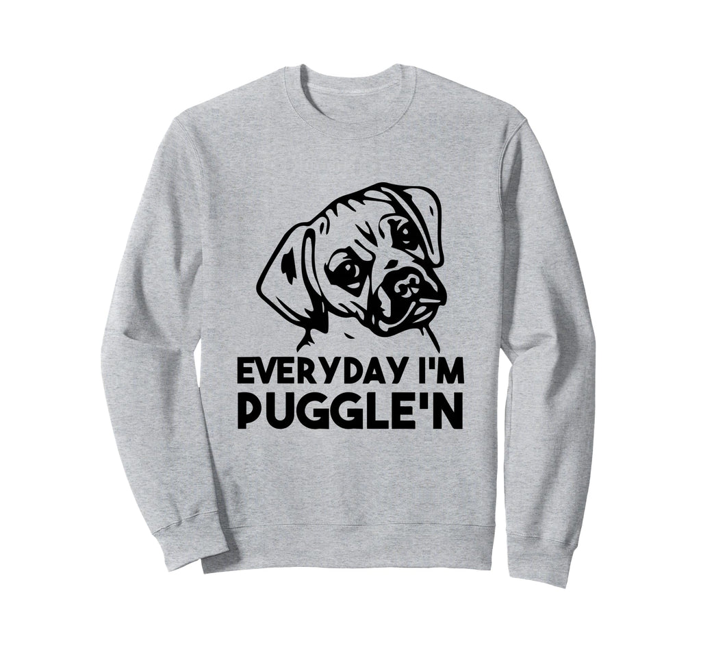 Pug Dog Mom Pug Lover Puggle Mom Dad Sweatshirt - Aesthetic Graphic Unisex - T-Shirt, Sweatshirt, Hoodie