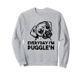 Pug Dog Mom Pug Lover Puggle Mom Dad Sweatshirt - Aesthetic Graphic Unisex - T-Shirt, Sweatshirt, Hoodie