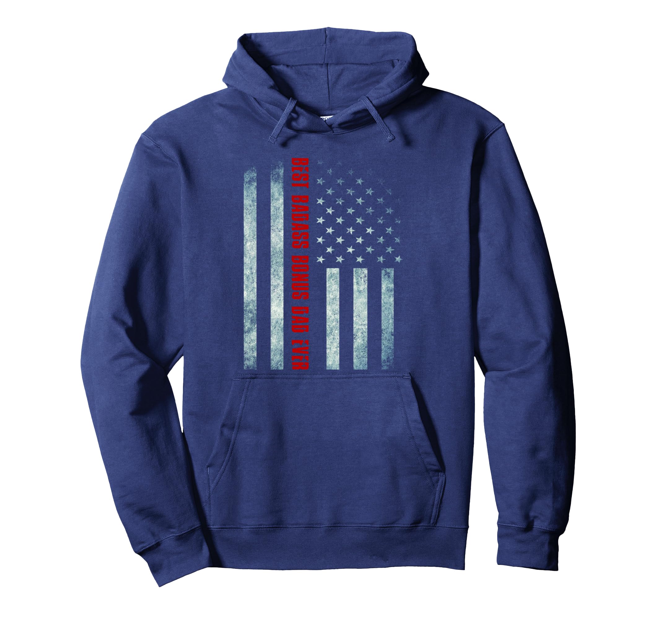 Badass Bonus Step Dad Funny Gift Hoodie - Fun Novelty Design Men Women - T-Shirt, Sweatshirt, Hoodie