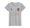 Portugal Number 7 Soccer Team Sports T-Shirt - Aesthetic Graphic Unisex - T-Shirt, Sweatshirt, Hoodie