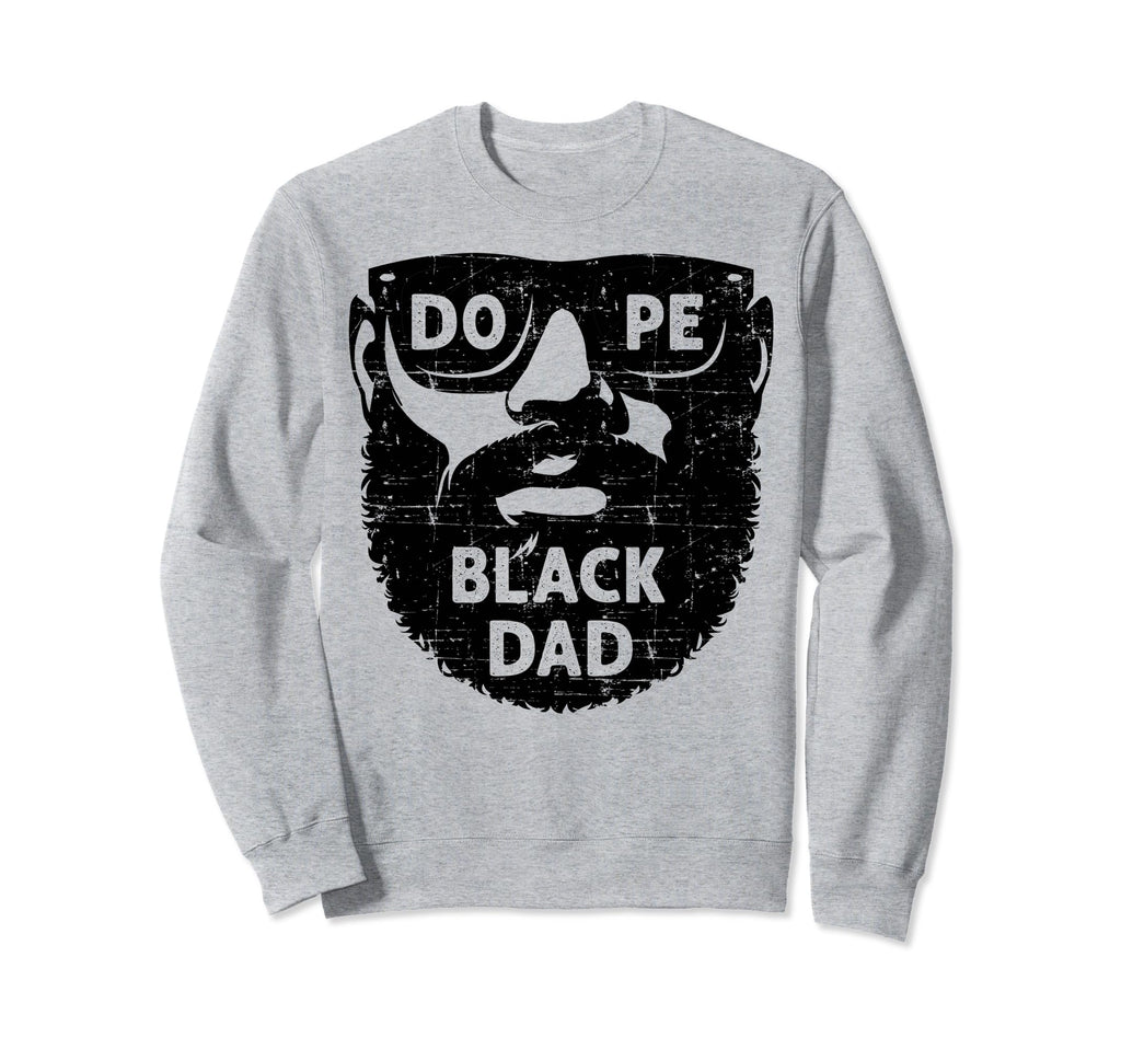 Bearded Black Dad Fathers Day Bearded Sweatshirt - Streetwear Style Unisex - T-Shirt, Sweatshirt, Hoodie