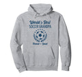 Worlds Best Soccer Grandpa Grandfather Hoodie - Graphic Print for Adults - T-Shirt, Sweatshirt, Hoodie