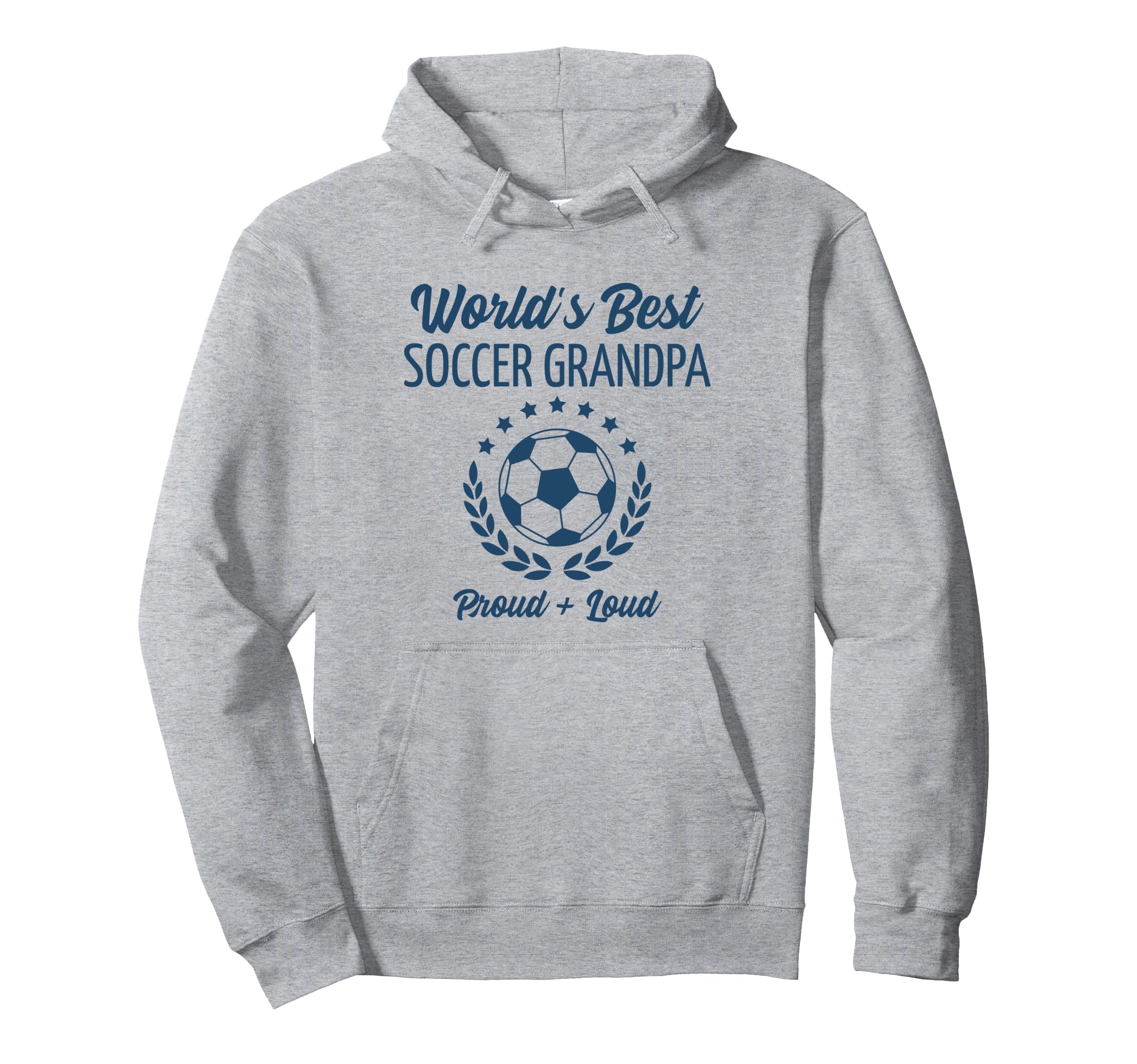 Worlds Best Soccer Grandpa Grandfather Hoodie - Graphic Print for Adults - T-Shirt, Sweatshirt, Hoodie