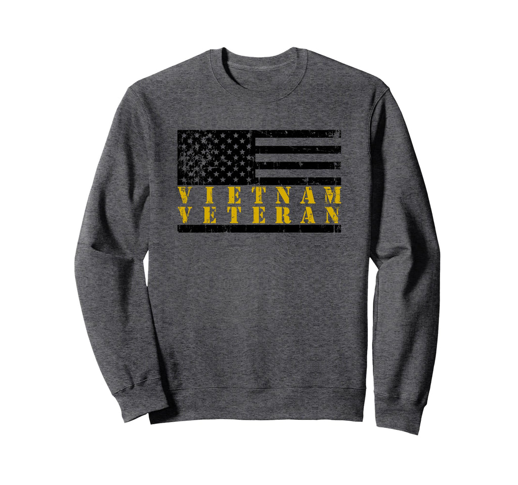 Vietnam Veteran Distressed Sweatshirt - Streetwear Style Men Women - T-Shirt, Sweatshirt, Hoodie