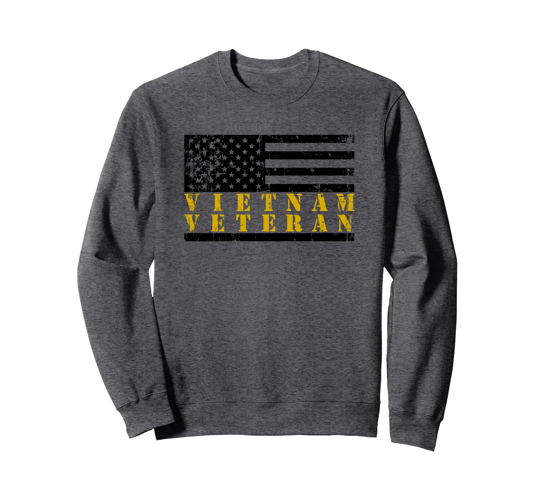 Vietnam Veteran Distressed Sweatshirt - Streetwear Style Men Women - T-Shirt, Sweatshirt, Hoodie