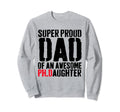 Funny Phd Dad Proud Doctorate Ph Sweatshirt - Minimalist Print for Adults - T-Shirt, Sweatshirt, Hoodie
