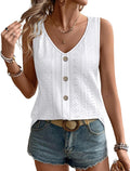 Womens Tank Tops Loose Casual Summer Eyelet V Neck - Adult & Kids T-Shirts, Sweatshirts & Hoodies apparel design preview 1