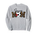 Soccer Mom Leopard Funny Soccer Sweatshirt - Aesthetic Graphic for Adults - T-Shirt, Sweatshirt, Hoodie