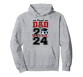 Proud Dad 2024 Soccer Senior Hoodie - Novelty Apparel for Adults - T-Shirt, Sweatshirt, Hoodie