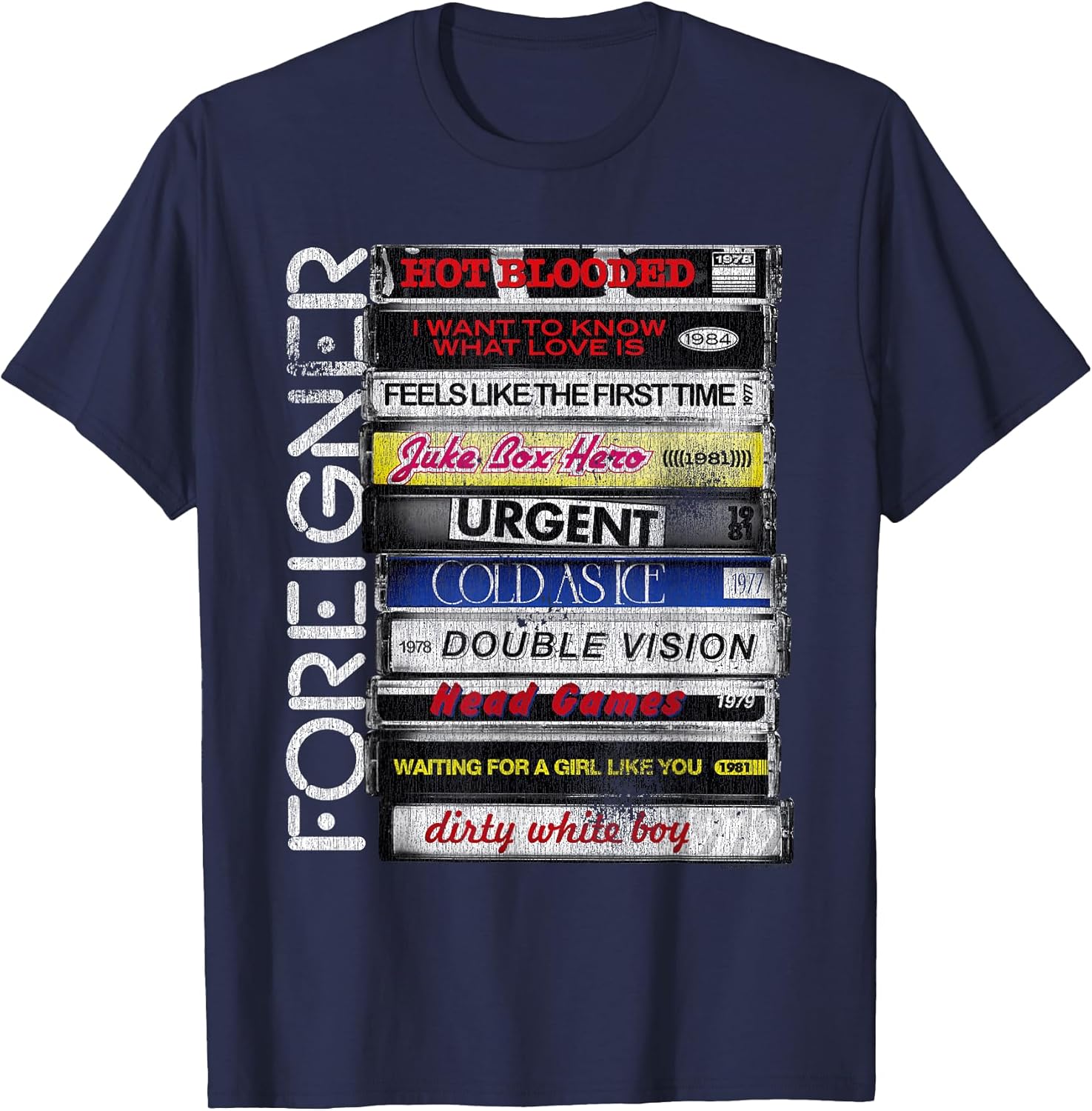 Classic Hit Songs 80s Rock Band - Adult & Kids T-Shirts, Sweatshirts & Hoodies apparel design preview 1