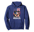 Merica 4Th July Shetland Sheepdog Us Hoodie - Casual Everyday Wear Unisex - T-Shirt, Sweatshirt, Hoodie