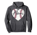 Baseball Softball Heart Mom Mothers Day Gift Hoodie - Trendy Graphic Unisex - T-Shirt, Sweatshirt, Hoodie