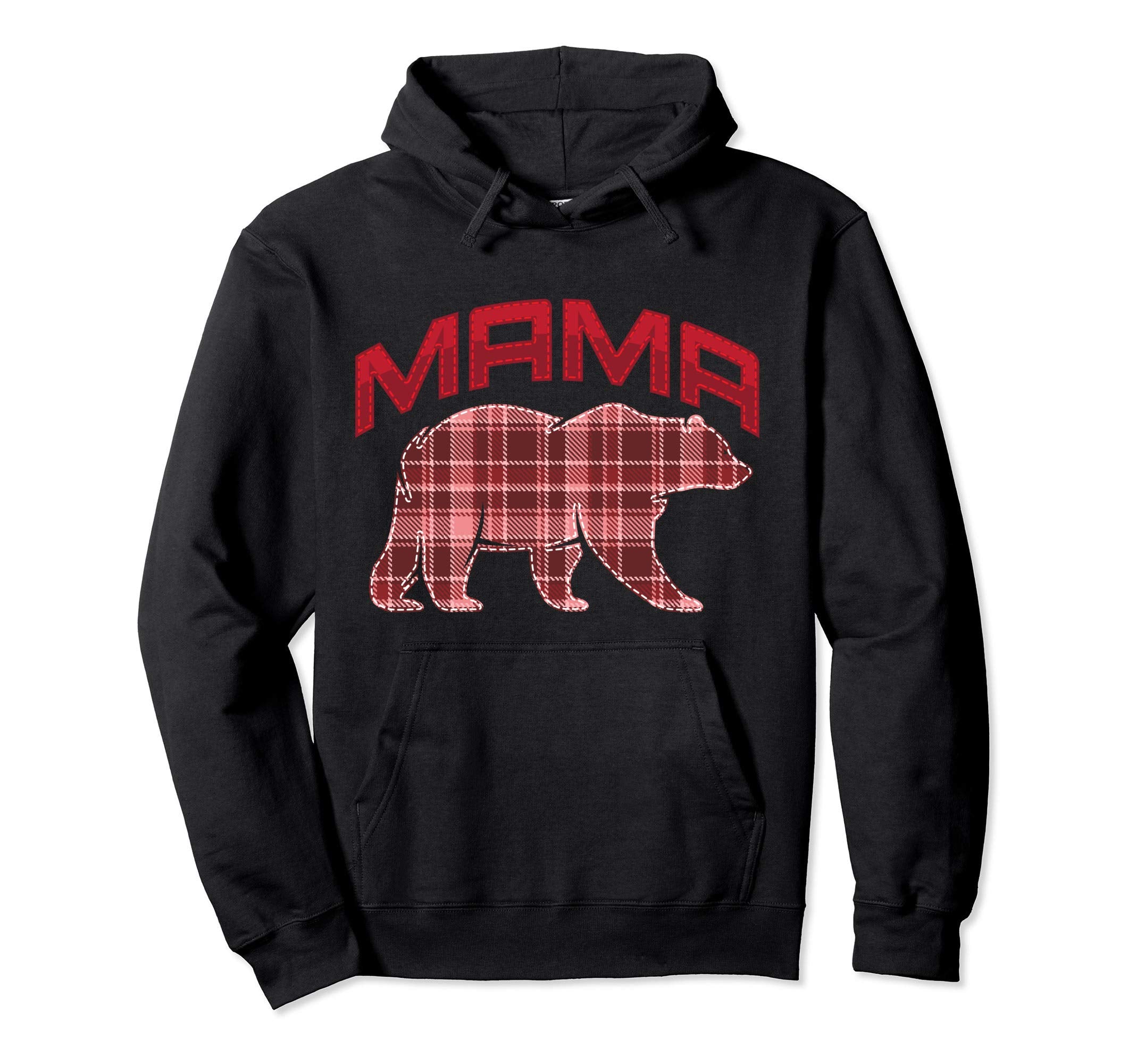 Mama Red Bear New Mom Red Tartan Gift Hoodie - Streetwear Style Men Women - T-Shirt, Sweatshirt, Hoodie