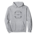 Soccer Playing Field Minimalist Gift Fans Hoodie - Graphic Print Men Women - T-Shirt, Sweatshirt, Hoodie
