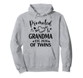 Promoted To Grandma Twins Est 2026 Hoodie - Minimalist Print Men Women - T-Shirt, Sweatshirt, Hoodie