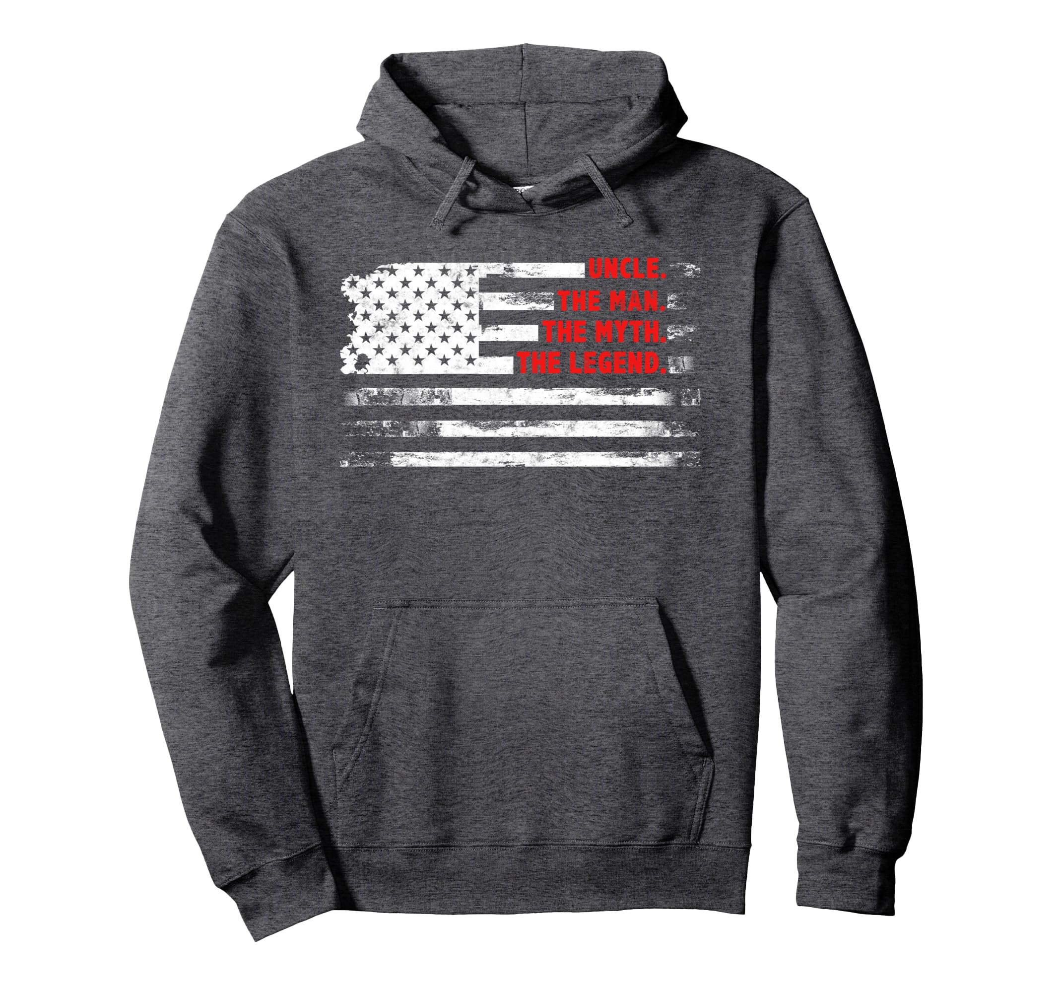 Uncle Myth Legend American Usa Flag Hoodie - Trendy Graphic Men Women - T-Shirt, Sweatshirt, Hoodie