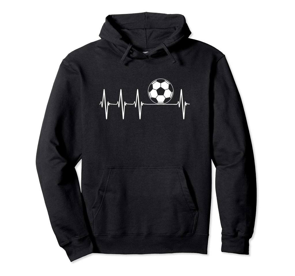 Soccer Heartbeat Hoodie - Aesthetic Graphic Unisex - T-Shirt, Sweatshirt, Hoodie