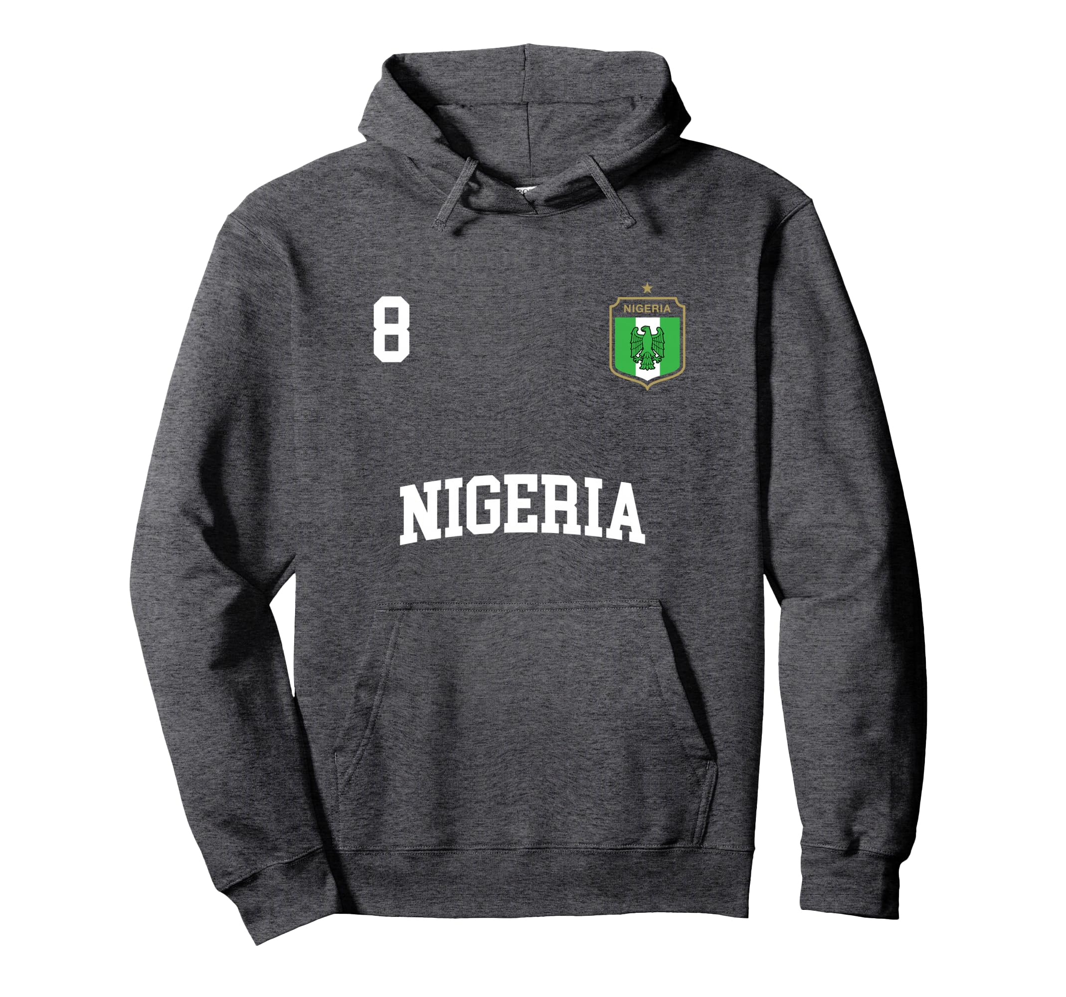 Nigeria 8 Nigerian Flag Soccer Team Hoodie - Aesthetic Graphic Men Women - T-Shirt, Sweatshirt, Hoodie