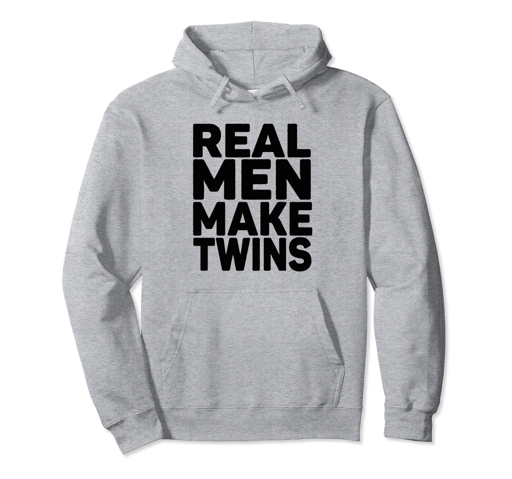 Real Make Twins Funny Gifts Future Dad Hoodie - Minimalist Print Unisex - T-Shirt, Sweatshirt, Hoodie