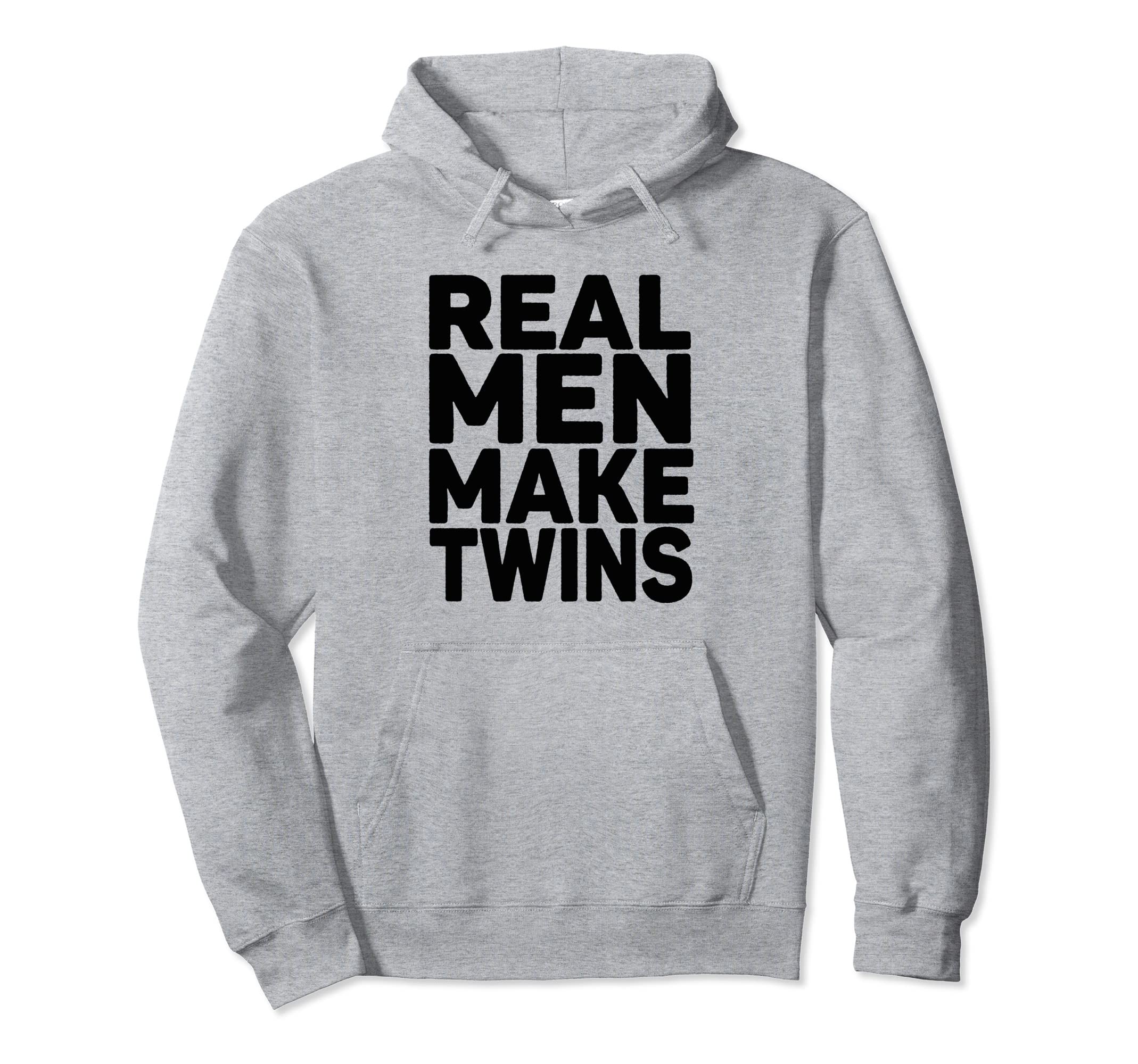 Real Make Twins Funny Gifts Future Dad Hoodie - Minimalist Print Unisex - T-Shirt, Sweatshirt, Hoodie