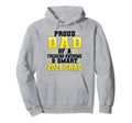 Proud Dad Awesome Smart 2024 Grad Graduate Hoodie - Graphic Print Unisex - T-Shirt, Sweatshirt, Hoodie
