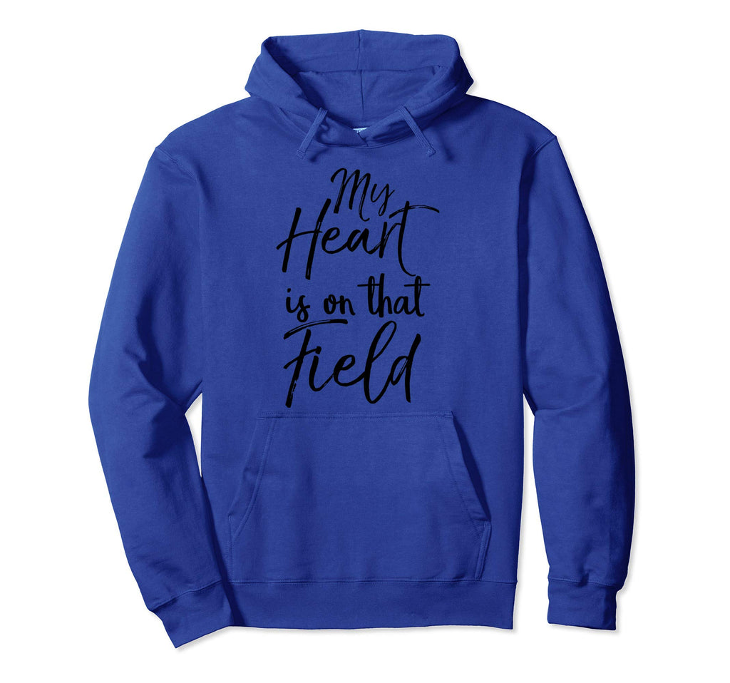 Sports Mom Dad Gift Parents My Heart Is Hoodie - Unique Graphic Men Women - T-Shirt, Sweatshirt, Hoodie