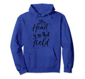Sports Mom Dad Gift Parents My Heart Is Hoodie - Unique Graphic Men Women - T-Shirt, Sweatshirt, Hoodie