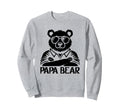 Dad Is Papa Bear Sunglasses Daddy Sweatshirt - Minimalist Print Men Women - T-Shirt, Sweatshirt, Hoodie