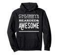 Chubby Bearded Tattooed Awesome Fathers Hoodie - Unique Graphic for Adults - T-Shirt, Sweatshirt, Hoodie