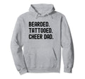 Cheer Dad Cheerleading Bearded And Hoodie - Novelty Apparel for Adults - T-Shirt, Sweatshirt, Hoodie