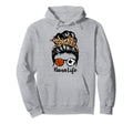Nana Life Messy Bun Hair Funny Soccer Hoodie - Custom Art Print Men Women - T-Shirt, Sweatshirt, Hoodie