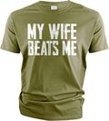 Men's Funny Husband Birthday Sarcastic My Wife Beats - Adult & Kids T-Shirts, Sweatshirts & Hoodies apparel design preview 1