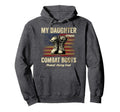 My Daughter Wears Combat Boots Proud Hoodie - Custom Art Print Men Women - T-Shirt, Sweatshirt, Hoodie